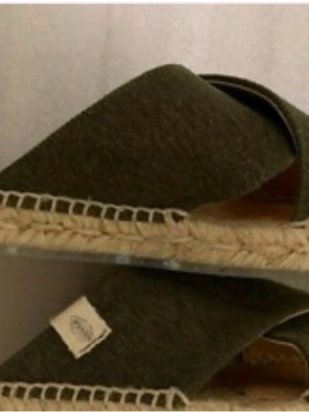 CASTAÑER ESPADRILLE SLIDES SANDALS GREEN SIZE 38